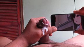 Colombian stud's huge cock in slow-motion porn