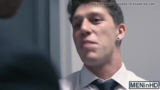 Office hunks Kit Cohen and Paul Canon love dicking around