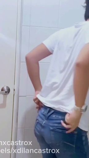 Emotional moment from &quot;Cruising straight footballer fucks bareback young gay man takes off his condom in bathroom and cums&quot;