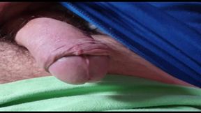 Foreskin rolling, jerking cock, veiny