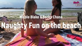 Nicole and Becky make out on the beach 🏖️