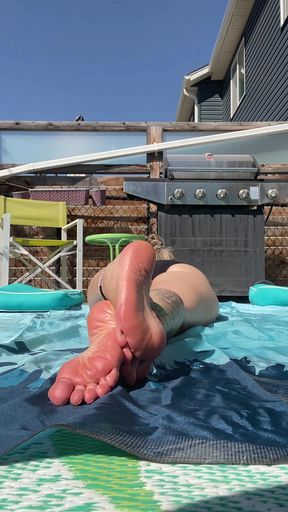Girl Next Door's Ridiculously Pretty Soft Pink Wrinkled Soles - HD