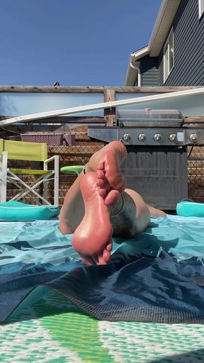 Girl Next Door's Ridiculously Pretty Soft Pink Wrinkled Soles - HD