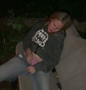 My BF goes to bed early so I start playing with my vib in front of his friends at the campfire prt3