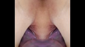 M80 20250607&euro_ DP Red Tip and Knot Dildos Fuck my Anus on Bed where Slats make Sun shadows