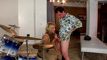 Kara Novak Deepthroats and Rides Ralph Long's Big Cock