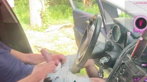 Open Car Blowjob and Fuck at Cruising Spot Big cock eager mouth public sucking mature men