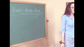 Slyy spanks her student with a ruler