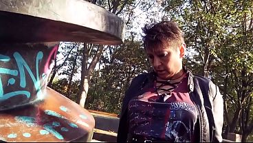 POV Public Extreme: Granny Fucked in a Fountain (At Day Time)