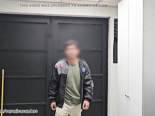 Going Outside to ask a guy to let me give him a blowjob (English subtitles)
