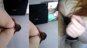 chica otaku es follada mientras nos dejan solos en casa