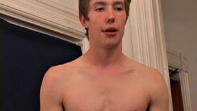 Young Andrew Patterson Keeps Skateboard Close, Strips Naked, and Lubes Up