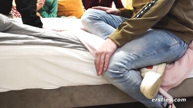 Ersties - Toyboy Fantasy 5 Ep 1 of 2 - Kim Lends Her Boyfriend To Service Her And 2 Other Hot Girls