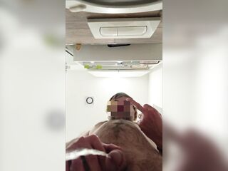 POV: U my humilated human water closet void urine serf! Flipping off and pee in your face!