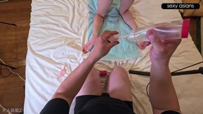 A Slender Country Amateur in Raw POV Footage with Multiple Angles and Intense Creampie Action