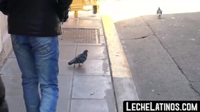 LecheLatinos.com - Handsome Latino takes a raw cock in his ass before getting paid