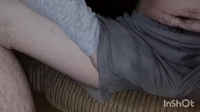 Uncovered thirst in public: huge cock gets a stroke session and blowjob in shorts
