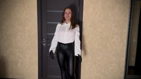 Leather Smoke Seduction Tease