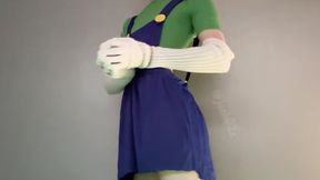 femboy luigi caught jorkin & tied up by bowser!!