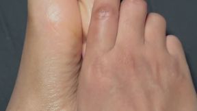 Slow Oil Massage Foot Tease