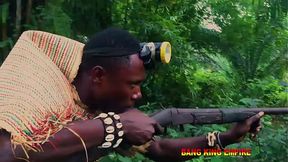 African Hunter Gets Fucked By Strange Big Black Woman In The Woods - A Wild Ride