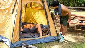 Dante Colle and Ty Mitchell fucking in a tent