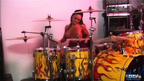 During band practice Russian MILF gets her holes poked by his big cock