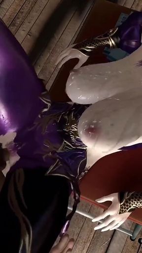 Ziyan Bigtits Goddess in a 3D Paradise - 3D Animation