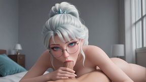 Ai Generated - Frozen Ice Palace Suite Blowjob With Car Toon
