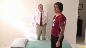 Step Dad Creams His Jock Hole