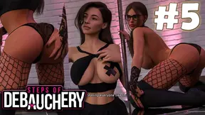 Cheating housewife Jazziuu undresses and dances on pole with huge boobs