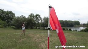 Dazzling Cindy Shine at senior citizen porn