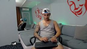 Dylan Green is Typing on His Sexy Keyboard