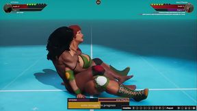 VITTORIA VS Aine O'Rackie (Naked Fighter 3D)