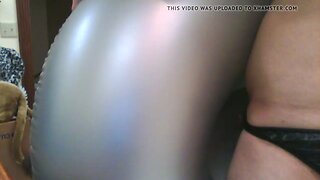 Inflatable chair fuck