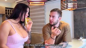 Silvana Lee sucks cock&#x1F32D; and rides banana while being a busty milf