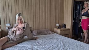 Caught Masturbating by Her Roommate - Girl Watches &amp; Joins for Intense Orgasm Together. Caught Her Masturbating - Ended Up C