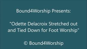 Odette Delacroix Stretched Out for Foot Worship - SD