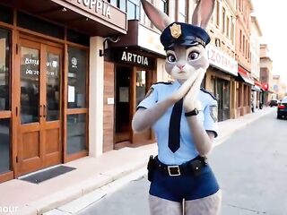 Fur Zootopia: Judy Hopps and Nick Wilde - Cunning Fox Bangs Bunny after work