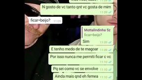 Egirl comendo o o cu de outra egirl por mensagem