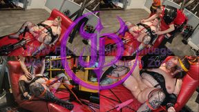 Jasmine_Dlight & @peggydeville - BBW Fuck Machine Bondage - Welcome to the Splash Zone