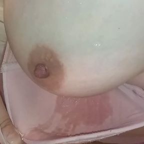 Ejaculation on tits and bra