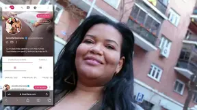Jennifer Dominic shows off her enormous Latin titties and gets pleased