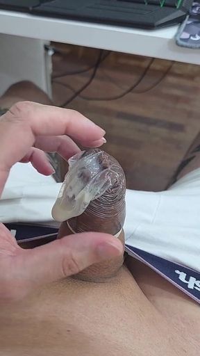 Cum Inside a Condom - My Onlyfans Lkingsbr1