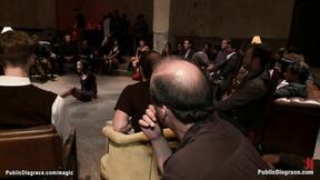 ”Sexy mixed slave ravaged in public”