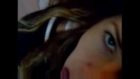 Amateur brunette from Argentina gives a delicious blowjob