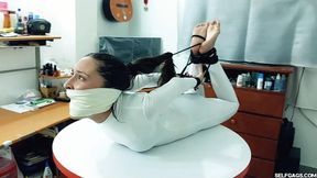 Elvira’s Tightest Hogtie - Gagged, Helpless and Humiliated (high res mp4)