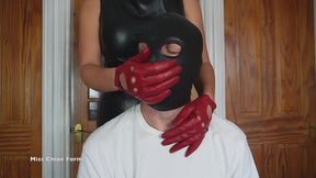 Mistress Smothers Sub With 5 Pairs Of Gloves