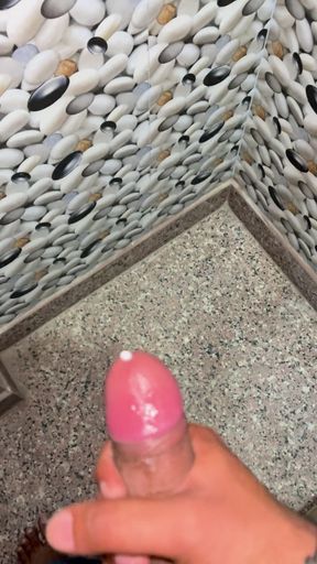 Indian boy first time masturbation in toilet