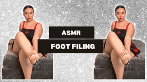 ASMR Foot File Experience